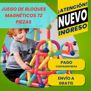 Juego de Bloques Magnéticos 72 piezas